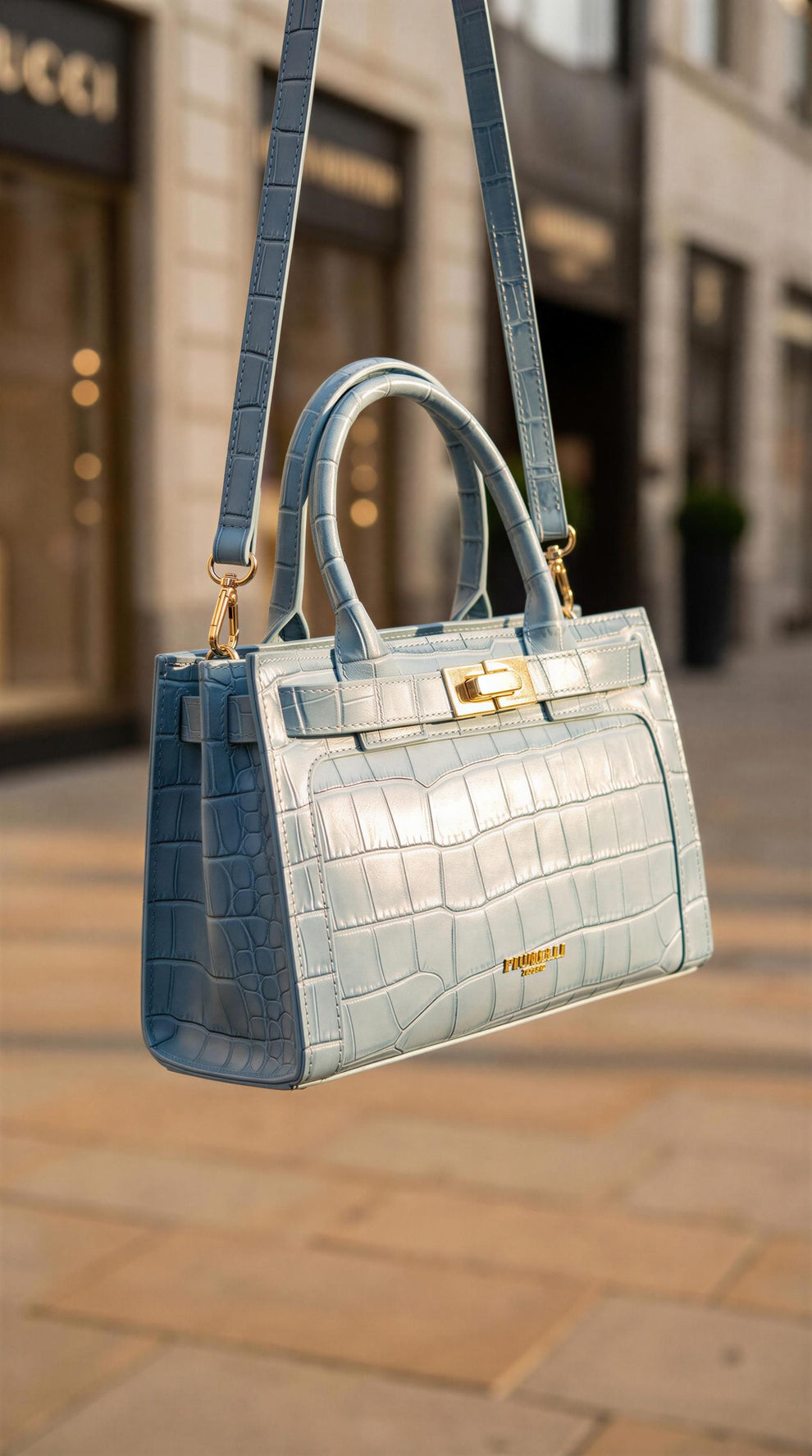 Piumelli Ira Cocco Handbag with Shoulder Strap
