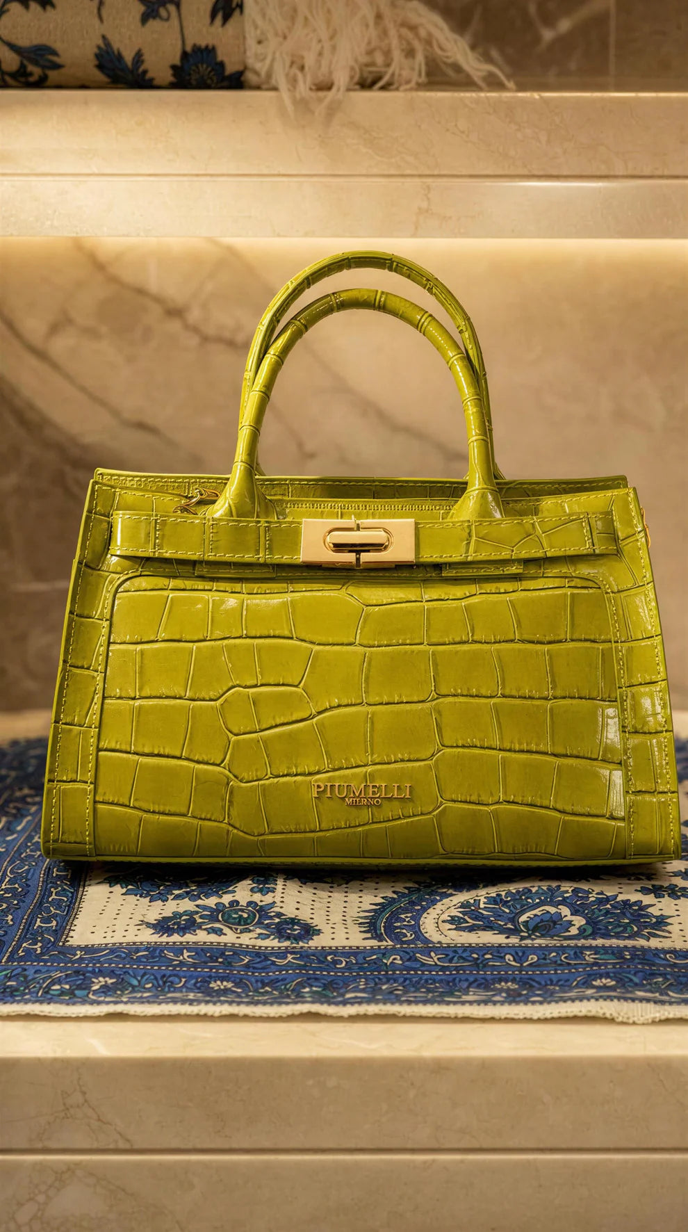 Piumelli Ira Cocco Handbag with Shoulder Strap