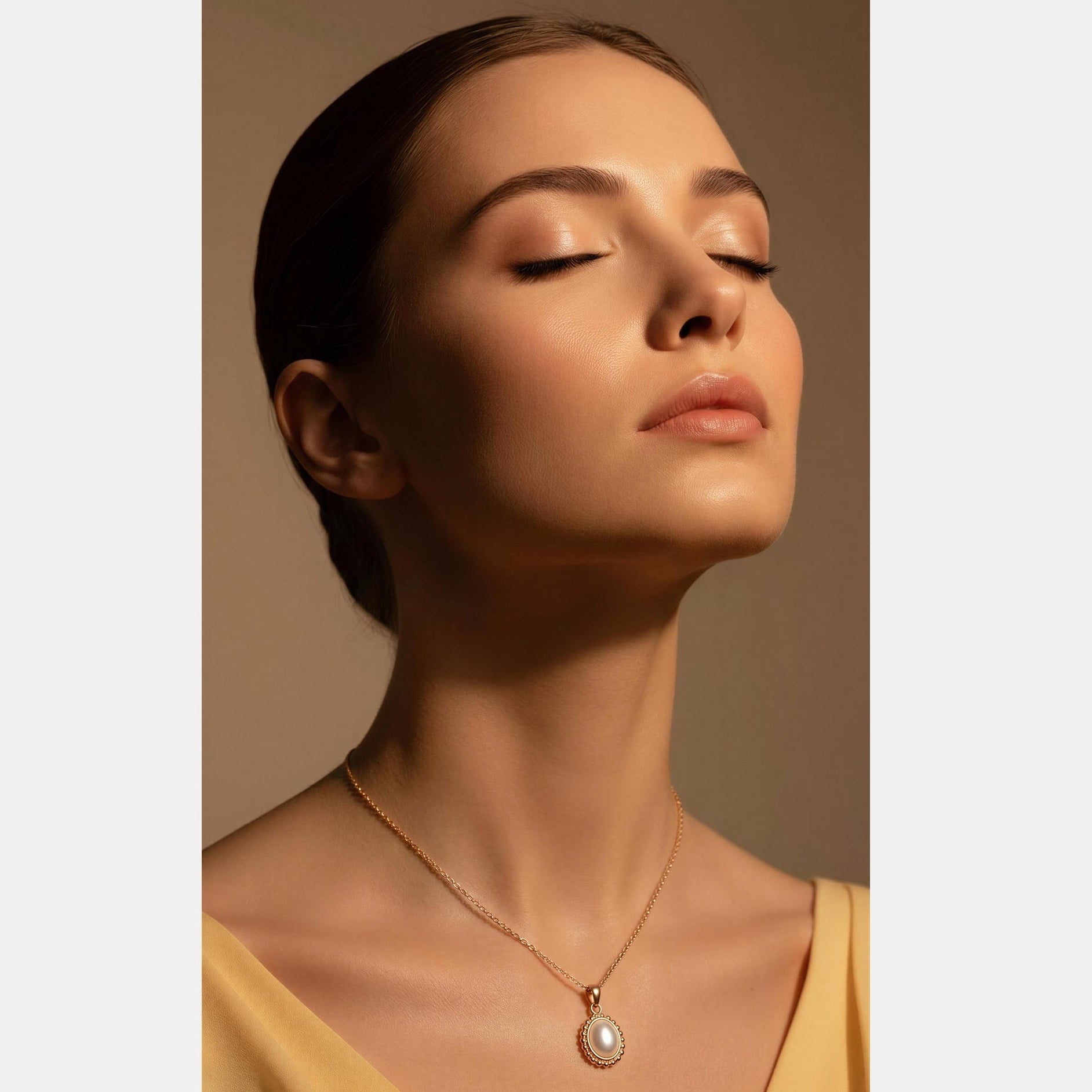 Rose Gold Teardrop Necklace