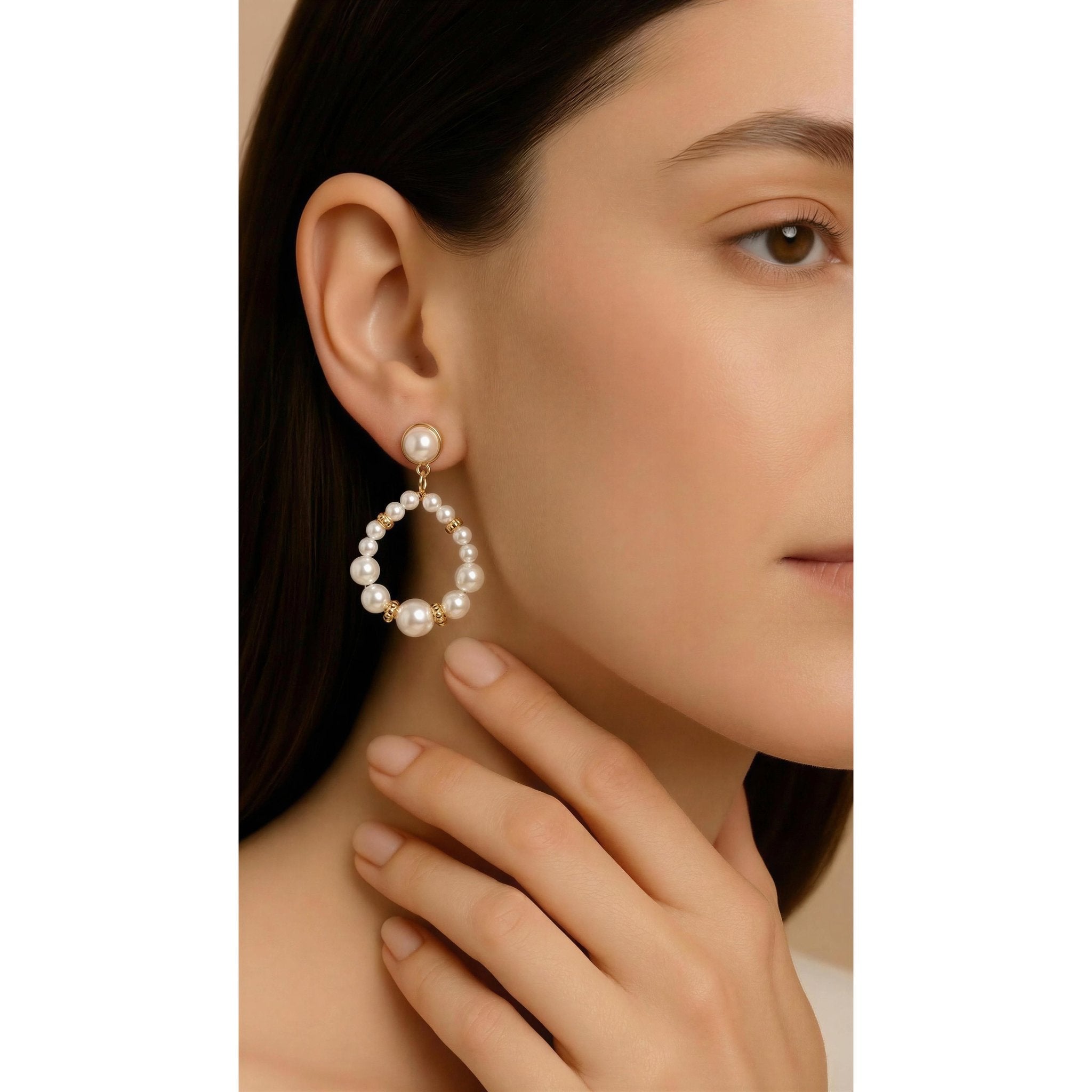 Balabooste Earrings from Paris - Pearl Hanging