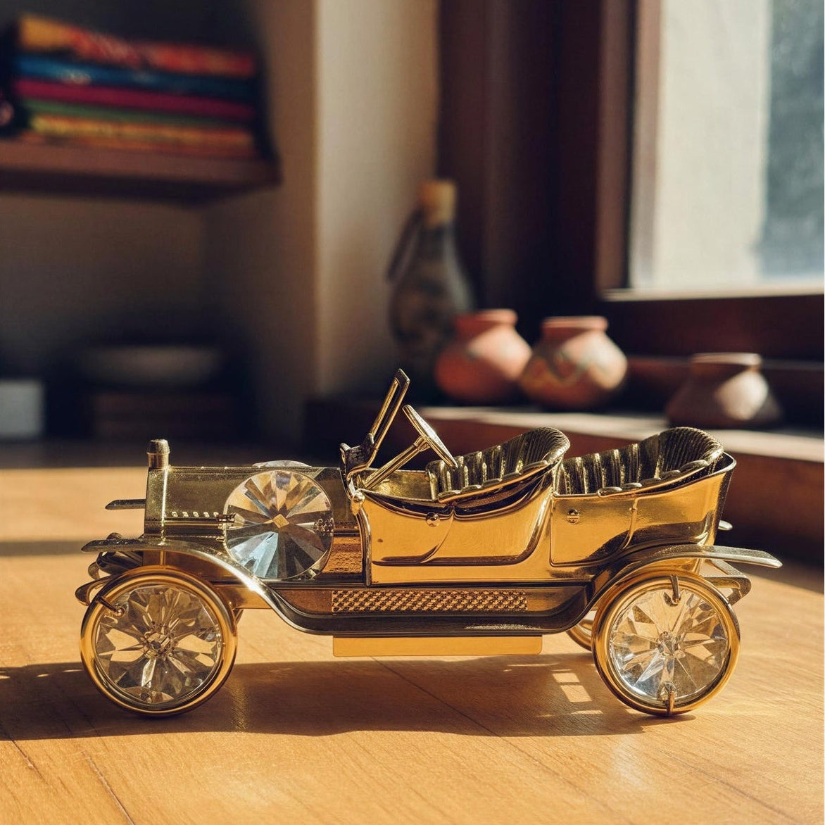 Coster Diamonds - Golden Car Showpiece