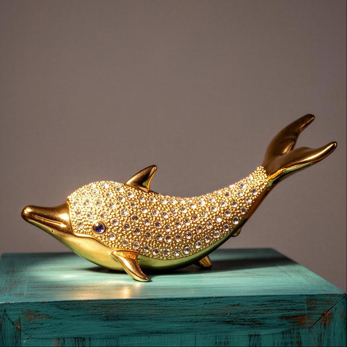 Coster Diamonds - Golden Fish Showpiece