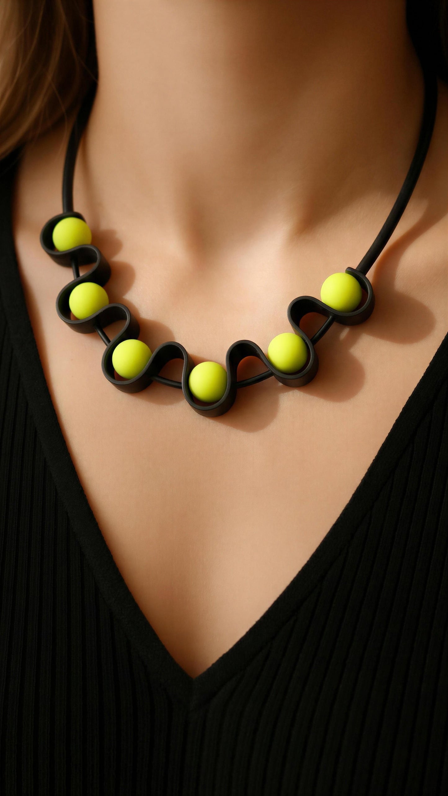 Murano Mesh Cut Turquoise Green Design Chain
