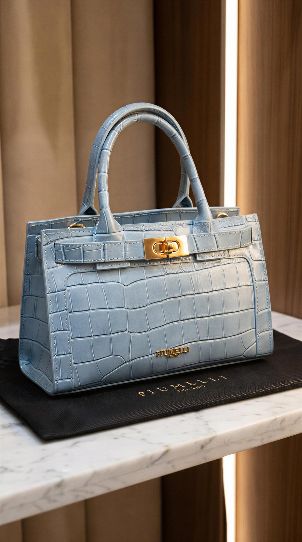 Piumelli Ira Cocco Handbag with Shoulder Strap