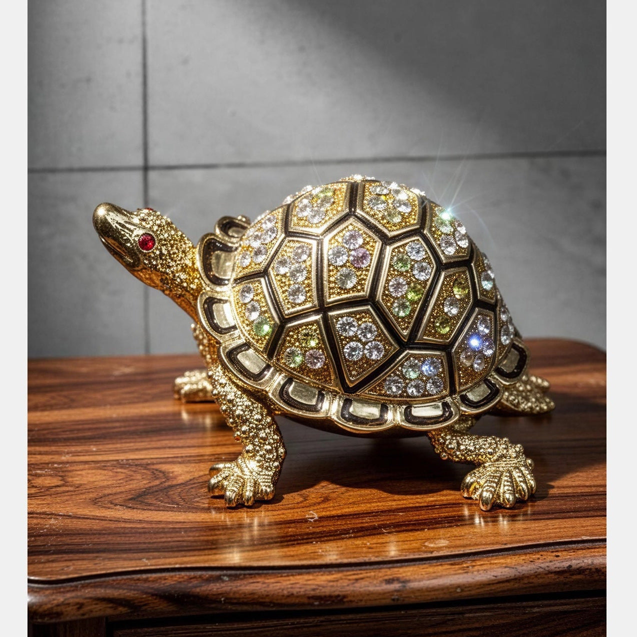 Coster Diamonds - Golden Tortoise Showpiece