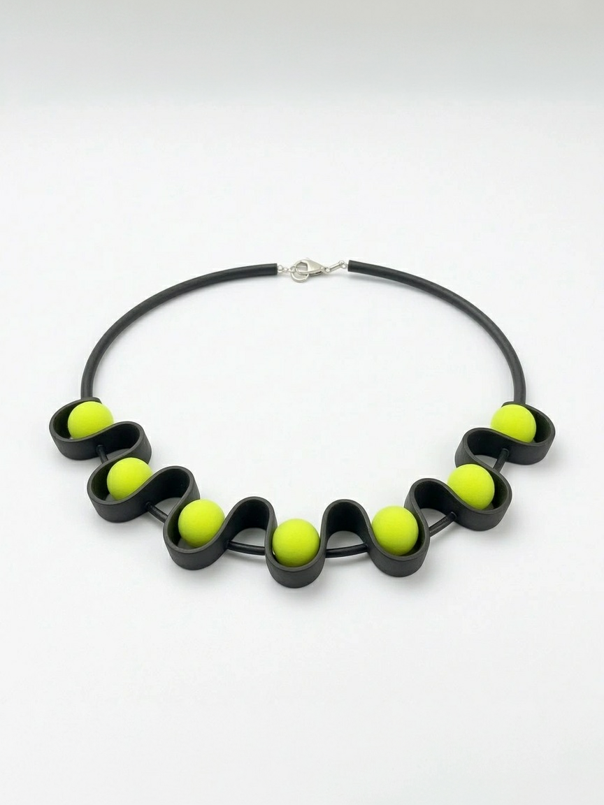 Murano Mesh Cut Turquoise Green Design Chain