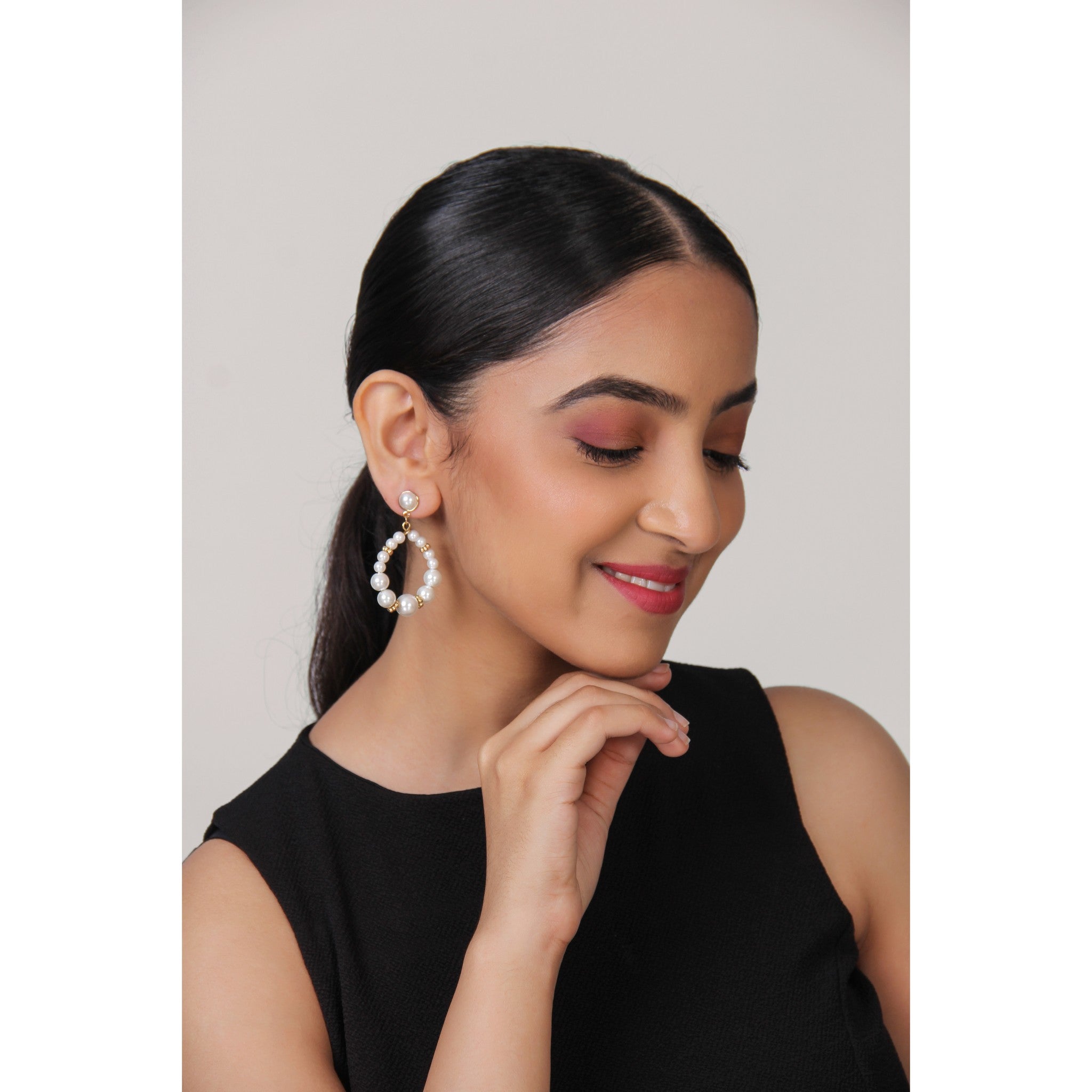 Balabooste Earrings from Paris - Pearl Hanging