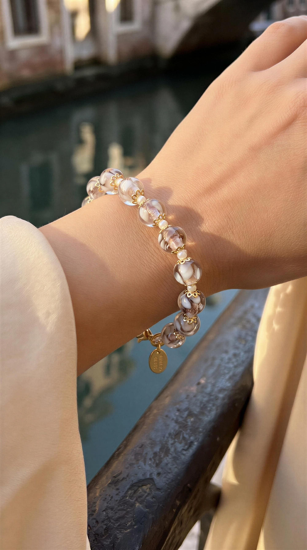 Murano Bracelets Beige