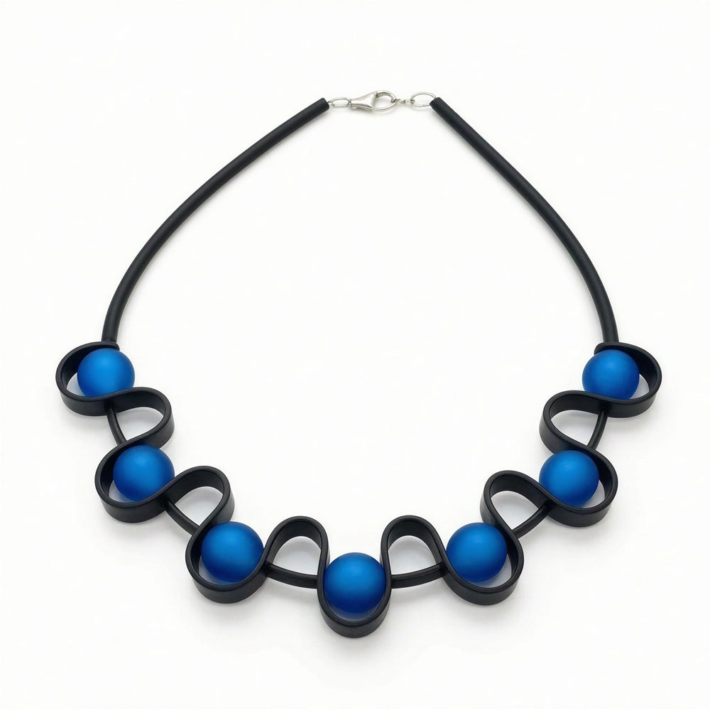 Murano Mesh Cut Blue Design Chain