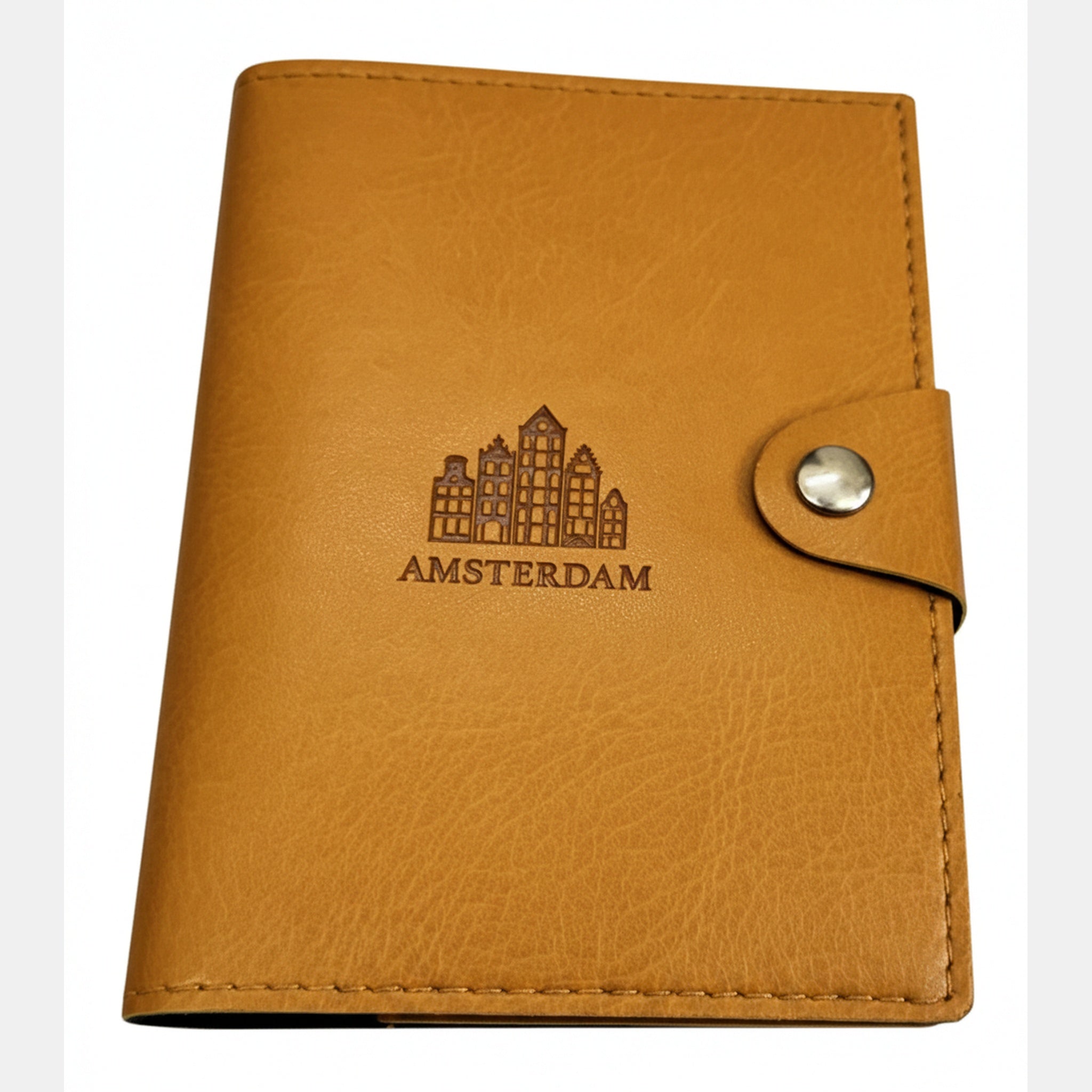 Vegan Leather Passport Holder - Amsterdam