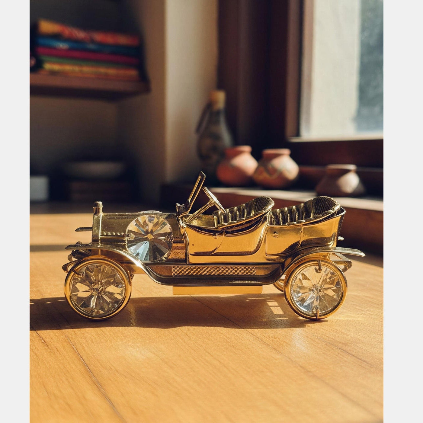 Coster Diamonds - Golden Car Showpiece